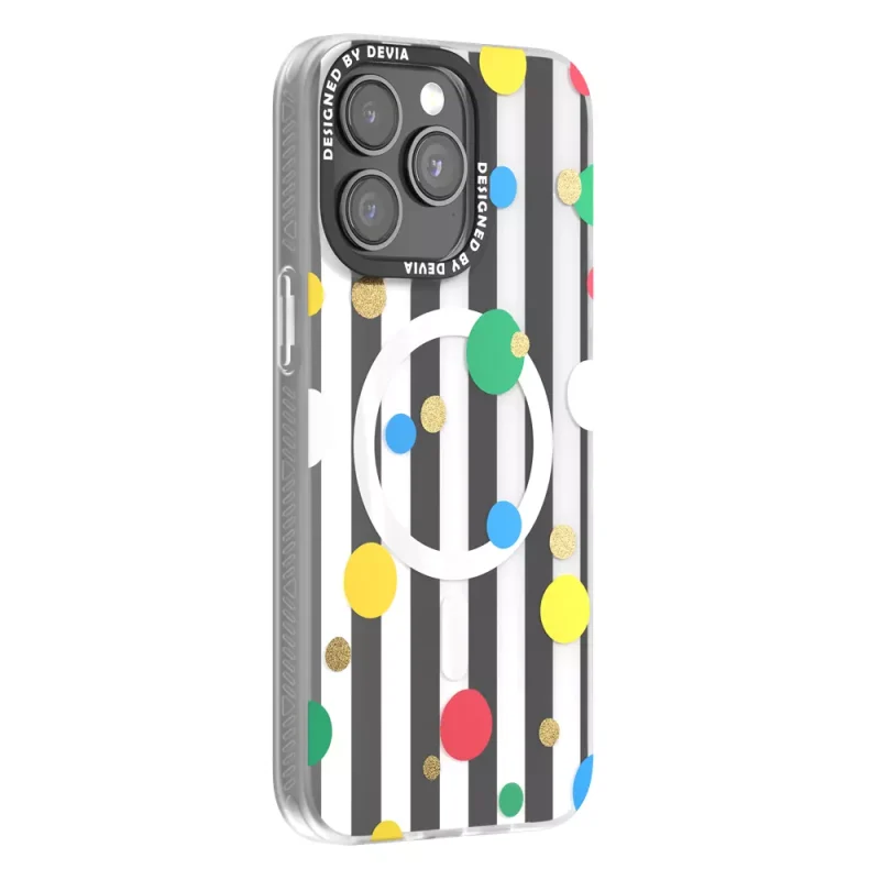 Devia - Polka Dots MagSafe Case for iPhone 15 Pro - Checkered