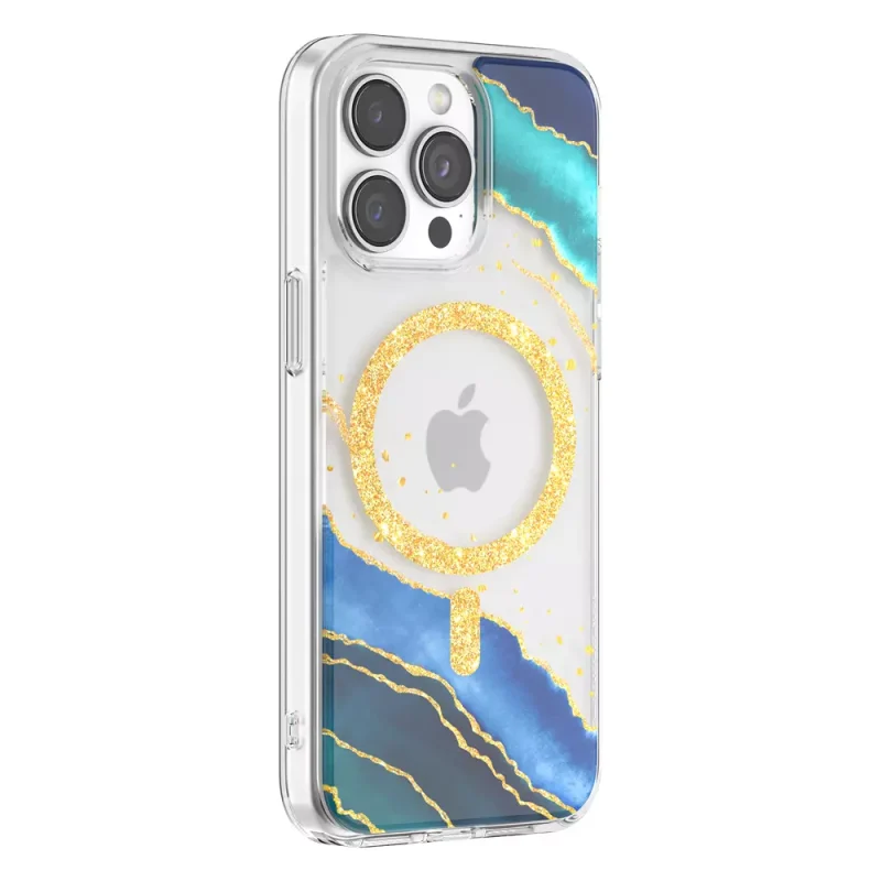 Devia - Wind MagSafe Case for iPhone 15 Pro Max - Wave Agate