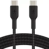 Belkin - Braided Power Delivery - Type C to Type C Cable 1M - Black
