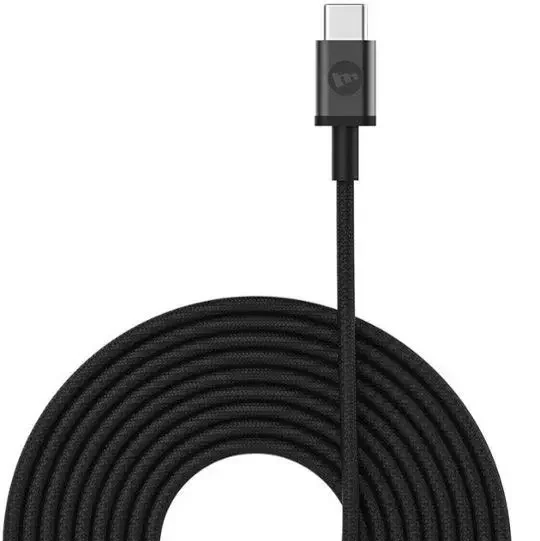 Mophie - 2m (3A) USB A to Type C Ultra Durable Braided Kevlar Reinforced Cable - Black