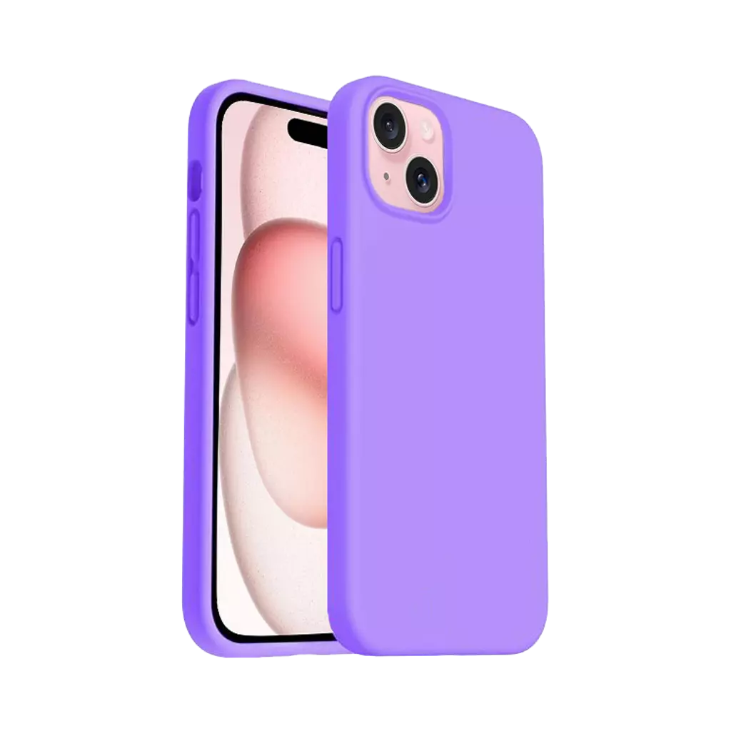 Xquisite Silicone Case for iPhone 15 - Purple